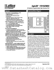 ISPLS1016-60LH_883 datasheet pdf Lattice Semiconductor
