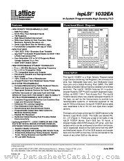ISPLS1032EA-100LT100 datasheet pdf Lattice Semiconductor