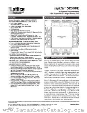 ISPLSI5256VE-100LT256 datasheet pdf Lattice Semiconductor