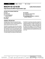 MACH110-14JI datasheet pdf Lattice Semiconductor