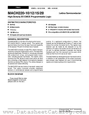 MACH220-14JI datasheet pdf Lattice Semiconductor