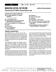 MACHLV210-24JI datasheet pdf Lattice Semiconductor
