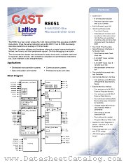 R8051 datasheet pdf Lattice Semiconductor