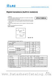 DTA115ESA datasheet pdf Leshan Radio Company