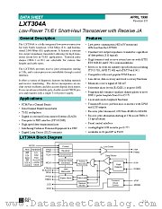 LXT304APE datasheet pdf Level One