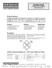 SD210DE datasheet pdf Linear Systems