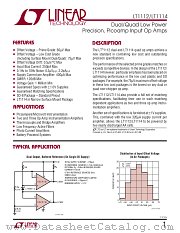 LT1114IS datasheet pdf Linear Technology