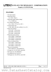 LTV-814HM datasheet pdf Lite-On Technology Corporation