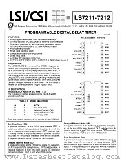 LS7211-S datasheet pdf LSI Computer Systems