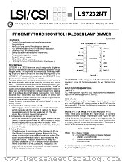 LS7232NT-S datasheet pdf LSI Computer Systems