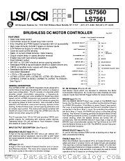 LS7561-SD datasheet pdf LSI Computer Systems