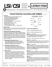 LS7631-S datasheet pdf LSI Computer Systems