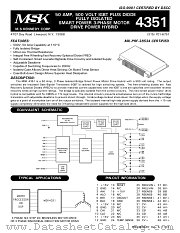 MSK4351U datasheet pdf M.S. Kennedy Corp.