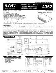 MSK4362U datasheet pdf M.S. Kennedy Corp.