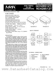 RCH28512TH datasheet pdf M.S. Kennedy Corp.