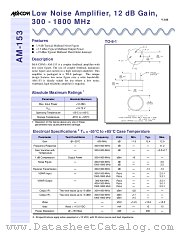 AM-153PIN datasheet pdf MA-Com