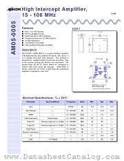 AM05-0005TR datasheet pdf MA-Com