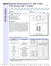 AT20-0263 datasheet pdf MA-Com
