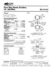 DS-312BNC datasheet pdf MA-Com