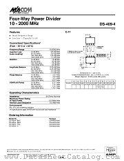 DS-409-4N datasheet pdf MA-Com