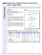 DT65-0006TR datasheet pdf MA-Com