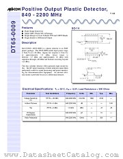 DT65-0009TR datasheet pdf MA-Com