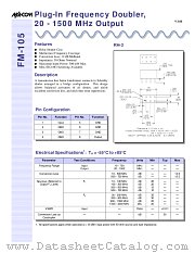 FM-105PIN datasheet pdf MA-Com