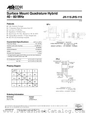 JHS-115 datasheet pdf MA-Com