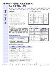 MA02303GJ-R13 datasheet pdf MA-Com