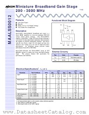 MAALSS0012SMB datasheet pdf MA-Com