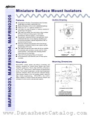 MAFRIN0203 datasheet pdf MA-Com