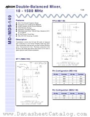 MDS-149PIN datasheet pdf MA-Com