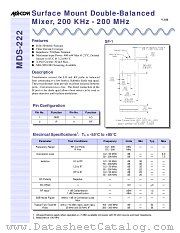 MDS-222PIN datasheet pdf MA-Com