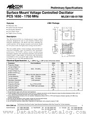 MLO81100-01700 datasheet pdf MA-Com