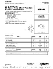 MRF148A datasheet pdf MA-Com