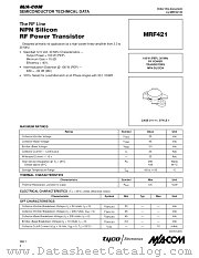 MRF421 datasheet pdf MA-Com