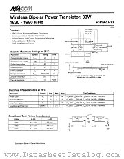 PH1920-33 datasheet pdf MA-Com