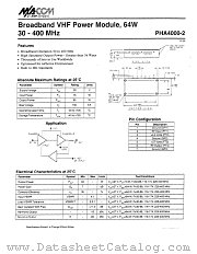 PHA4000-2 datasheet pdf MA-Com