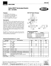 SW-442TR datasheet pdf MA-Com