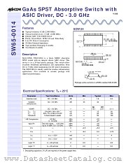 SW65-0014 datasheet pdf MA-Com