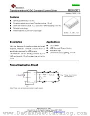MBI6001N1D datasheet pdf Macroblock