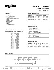 MX23C6410PC-10 datasheet pdf Macronix International