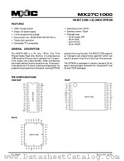MX27C1000MC-90 datasheet pdf Macronix International