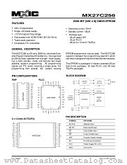MX27C256QI-120 datasheet pdf Macronix International