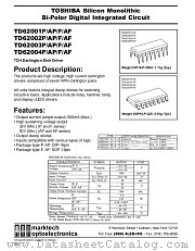 TD62003F datasheet pdf Marktech Optoelectronics