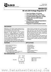 MAS9123AST2-T datasheet pdf mas MICRO ANALOG SYSTEMS