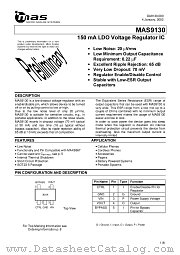 MAS9130AST2-T datasheet pdf mas MICRO ANALOG SYSTEMS