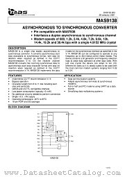 MAS9138S datasheet pdf mas MICRO ANALOG SYSTEMS
