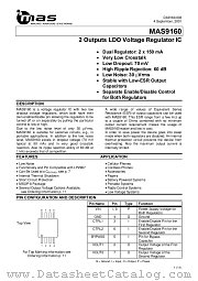 MAS9160ASMJ-T datasheet pdf mas MICRO ANALOG SYSTEMS