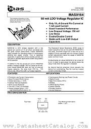 MAS9164AGA4-T datasheet pdf mas MICRO ANALOG SYSTEMS